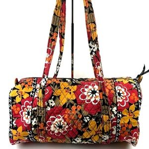 Vera Bradley Bittersweet Duffle Bag Floral Cotton Small Carry On Travel Bag